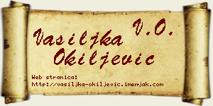 Vasiljka Okiljević vizit kartica